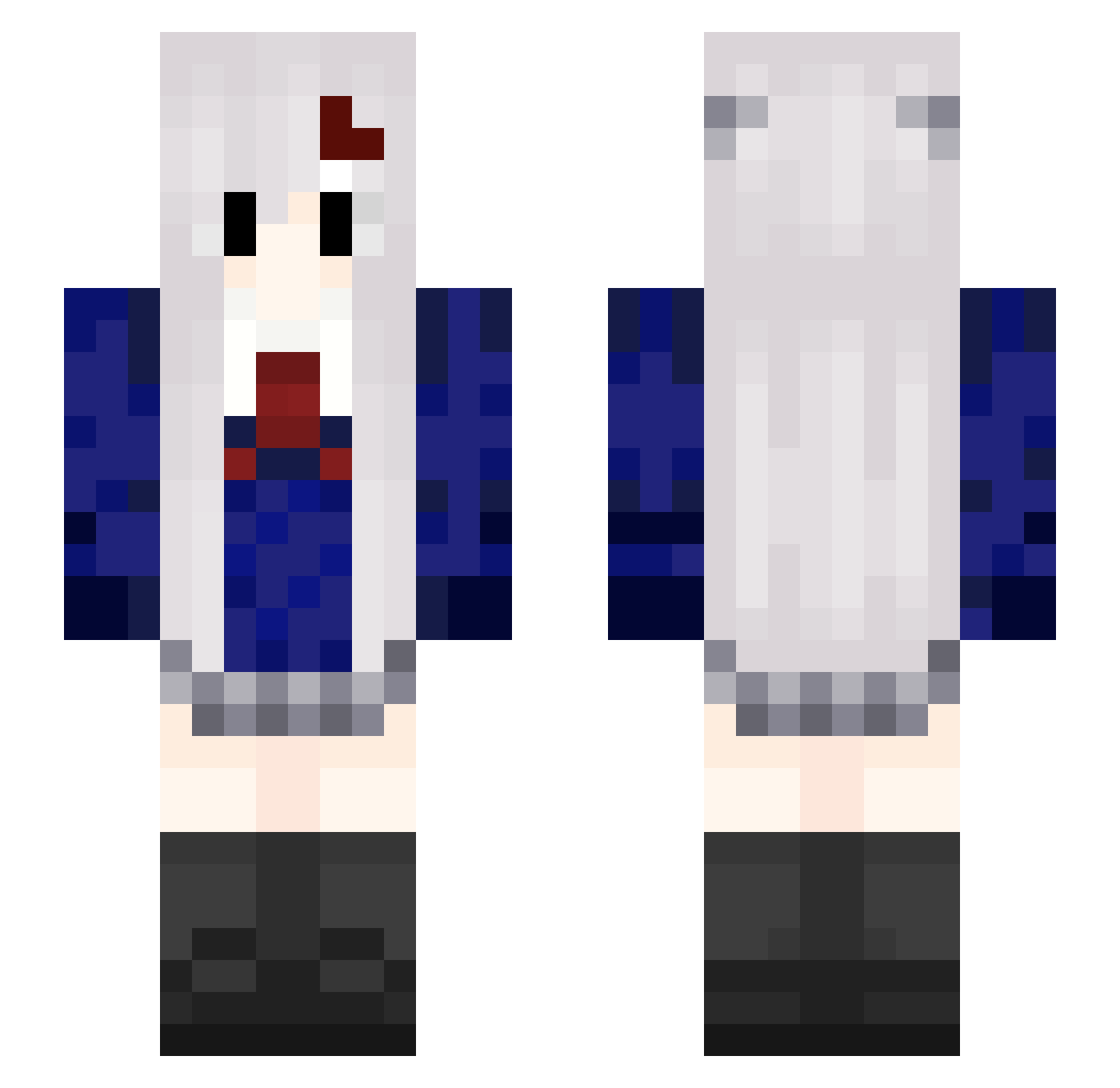 T4_4ttt Minecraft skin, front and back view