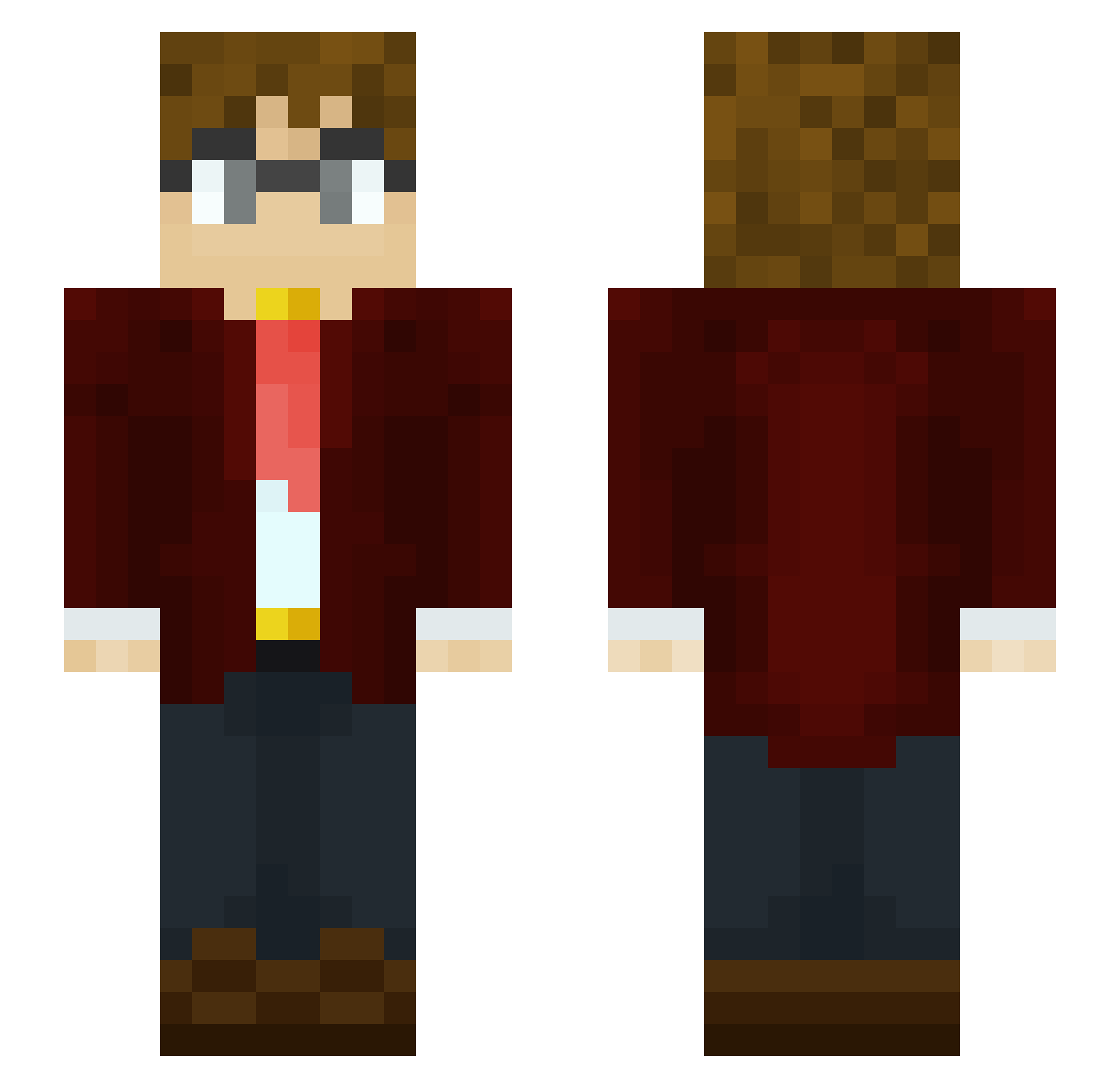 Silk_Fever Minecraft skin, front and back view