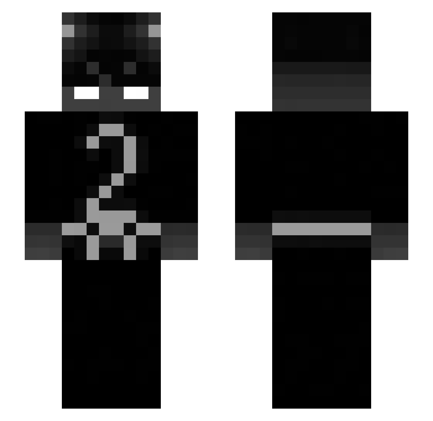 yhw8x Minecraft skin, front and back view