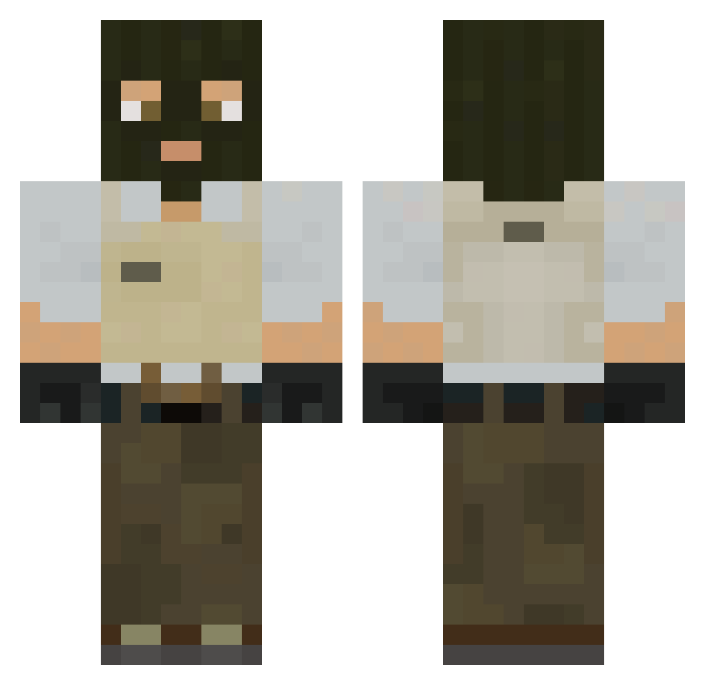 Swoogyatt Minecraft skin, front and back view