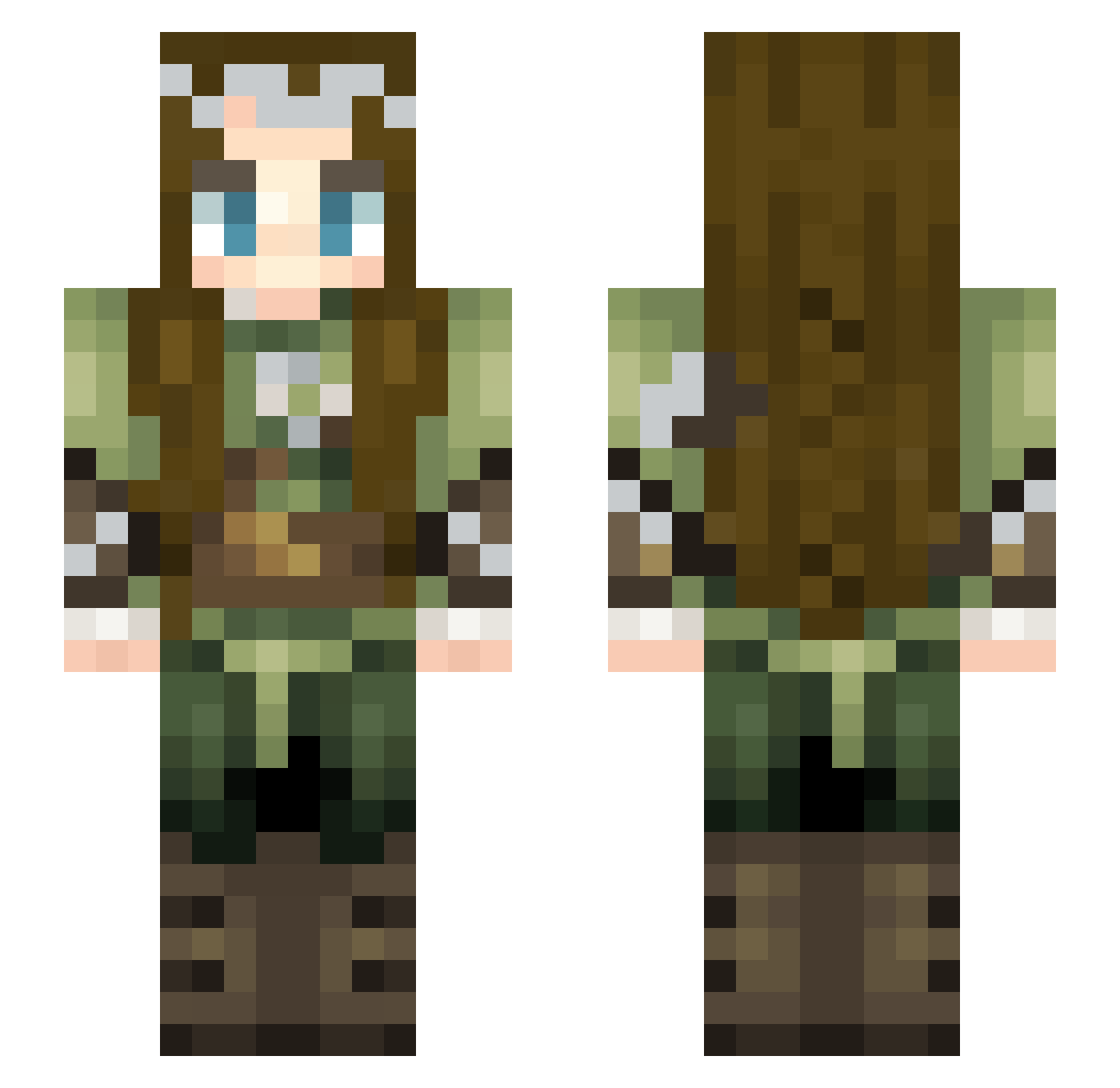mrpolarbear2 Minecraft skin, front and back view