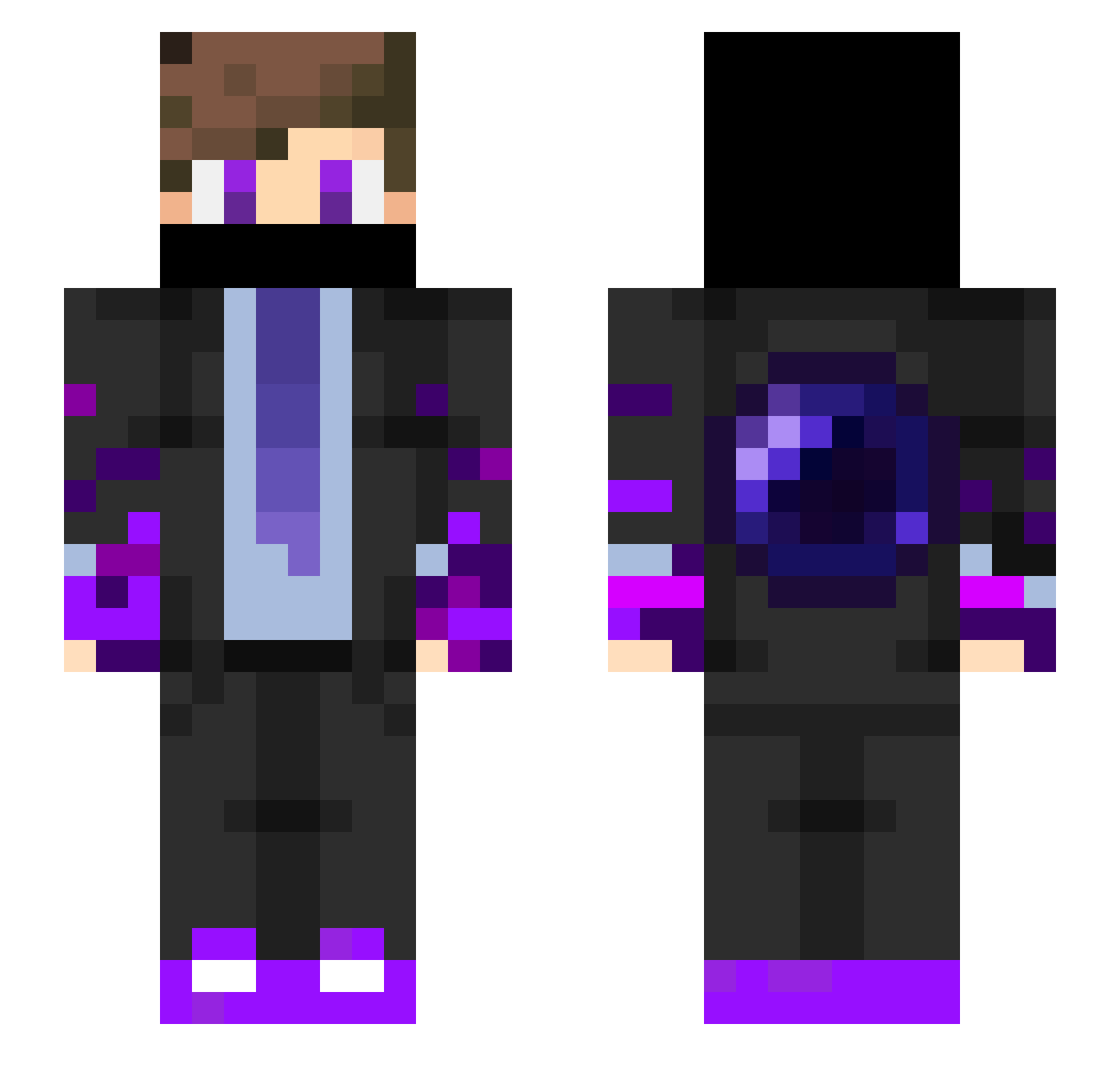 dioginho19 Minecraft skin, front and back view