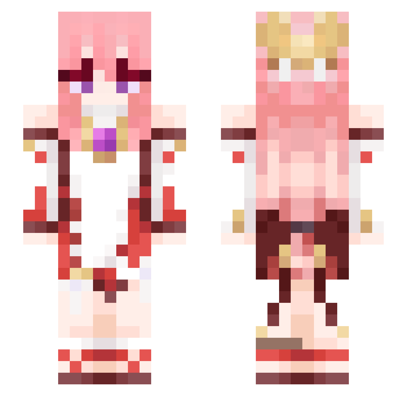 4399SmallGame Minecraft skin, front and back view