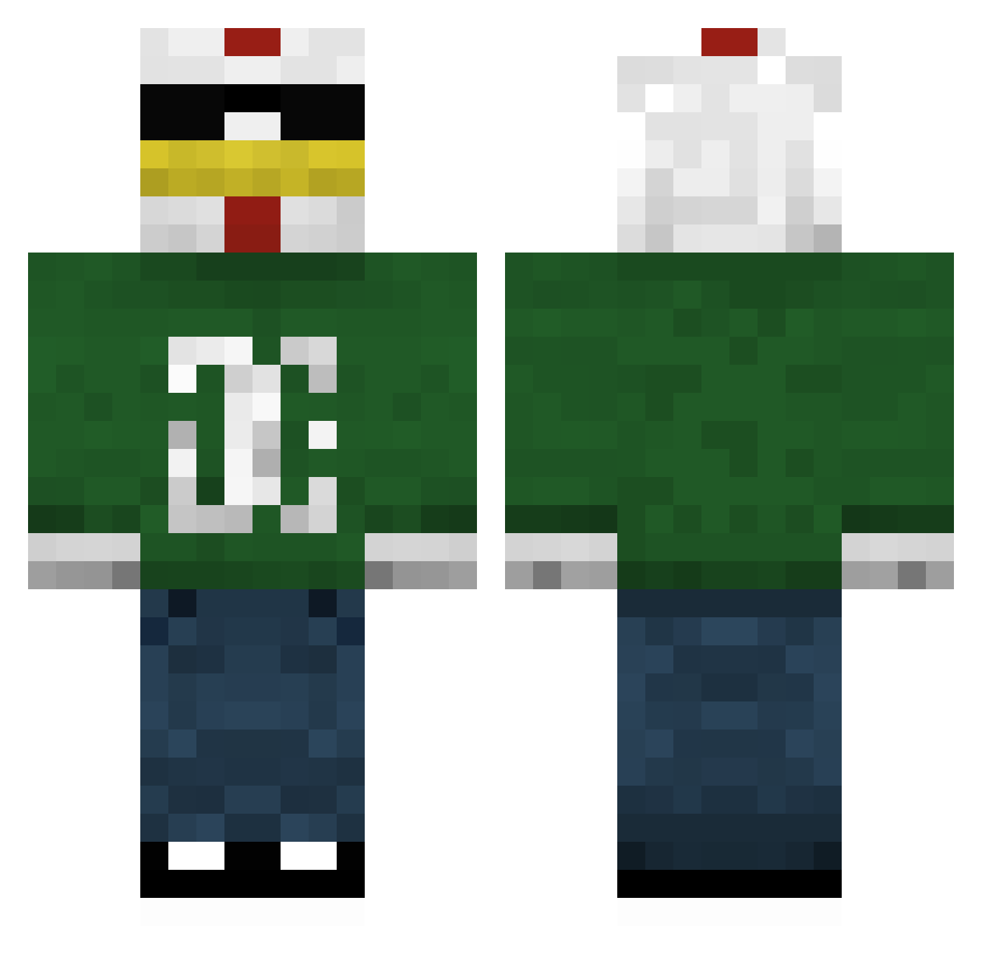 _AimCarry_ Minecraft skin, front and back view
