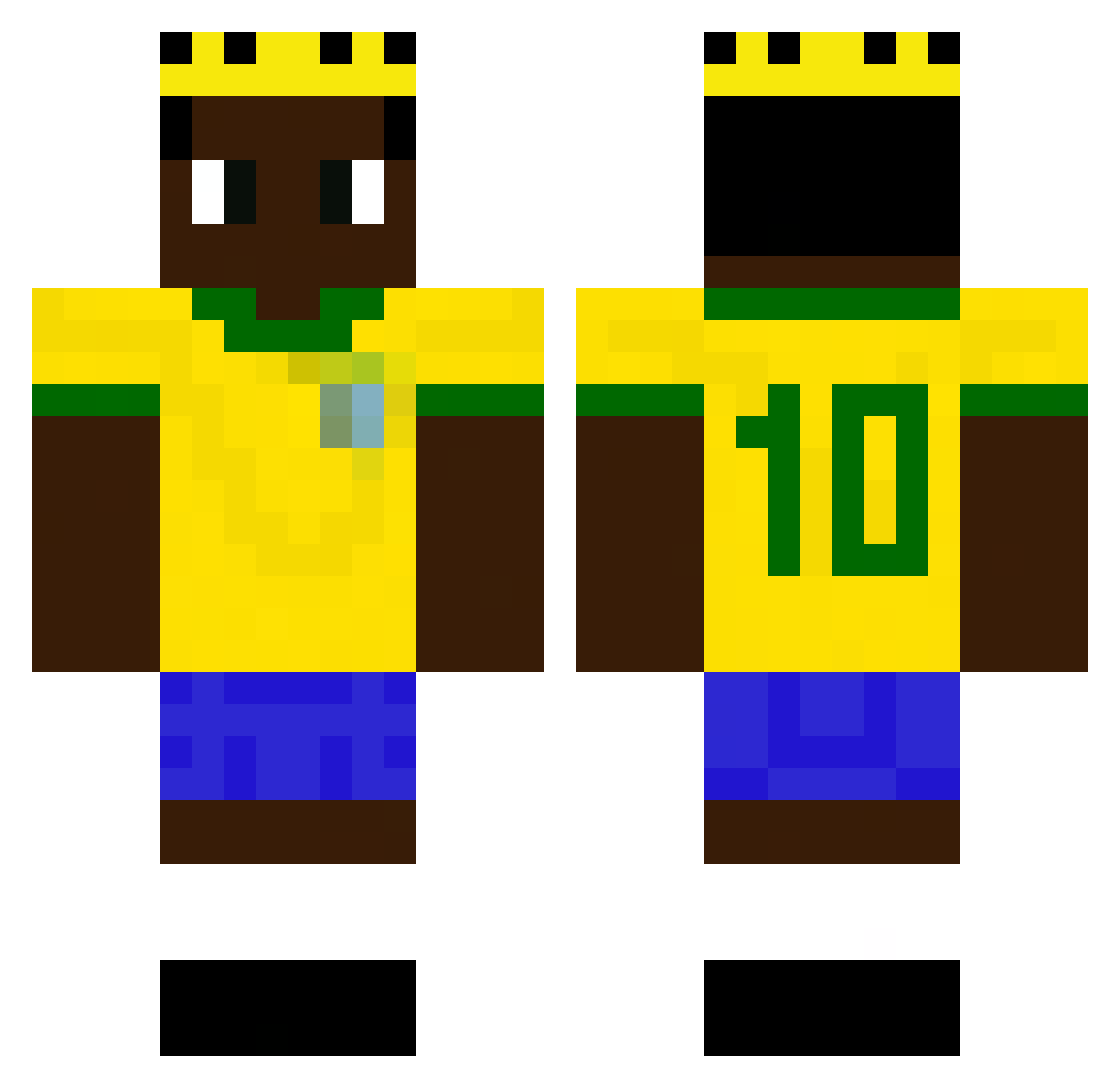 zankkk Minecraft skin, front and back view