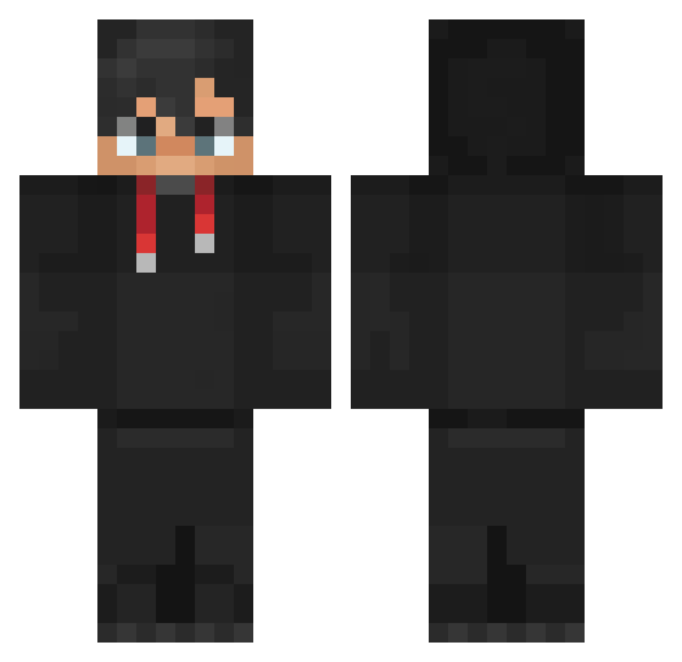Wrath_99 Minecraft skin, front and back view
