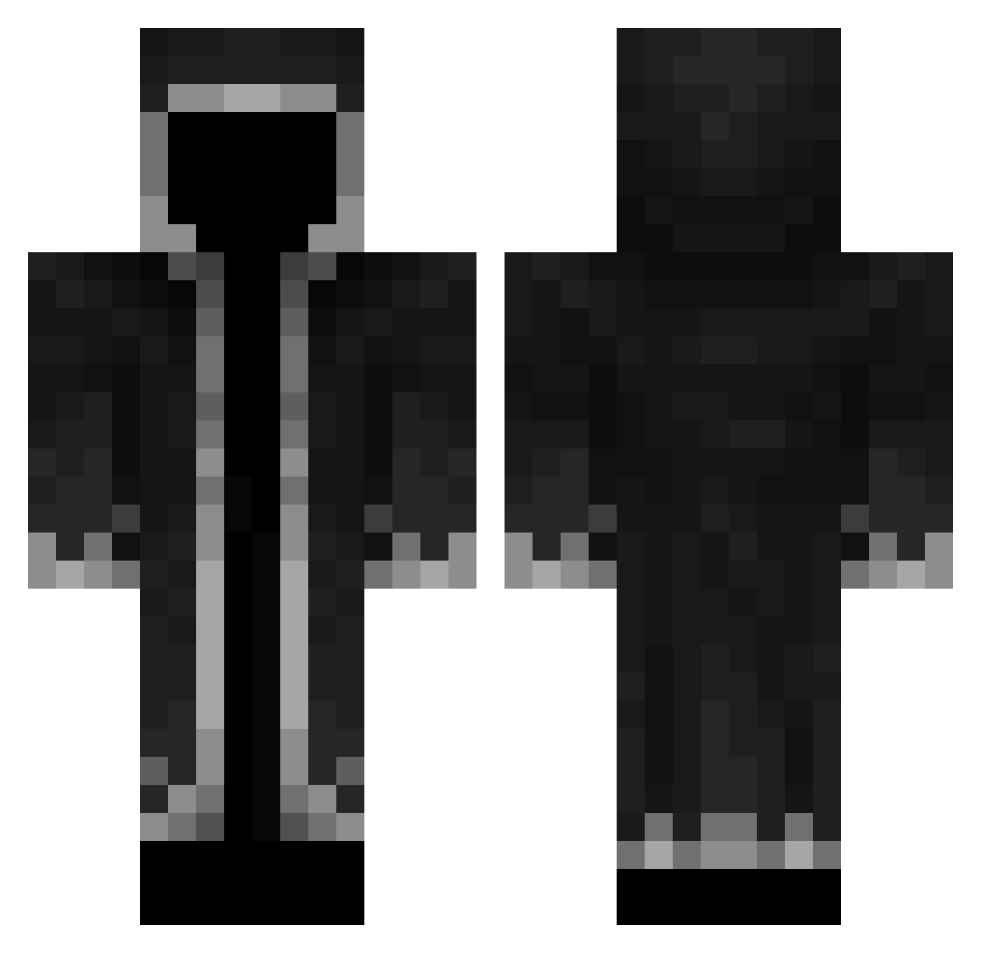 SalehATC Minecraft skin, front and back view