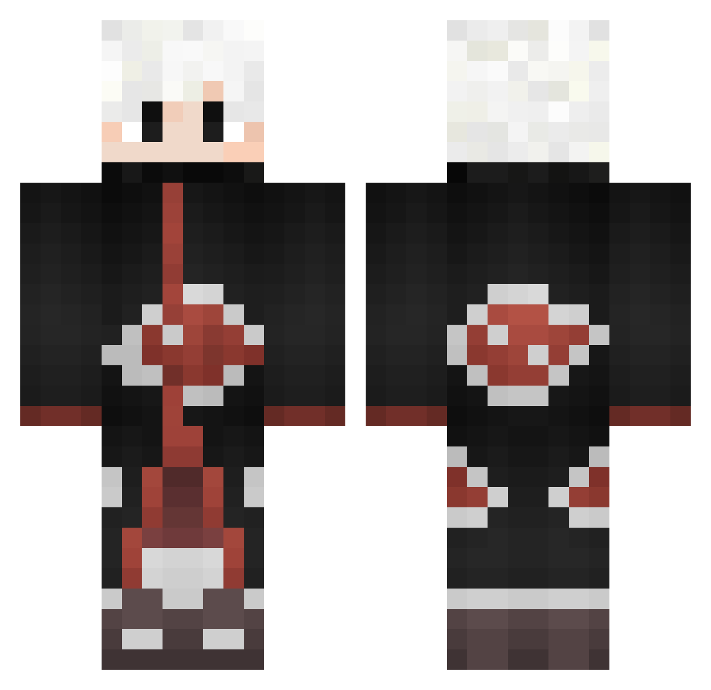 smooqyy Minecraft skin, front and back view