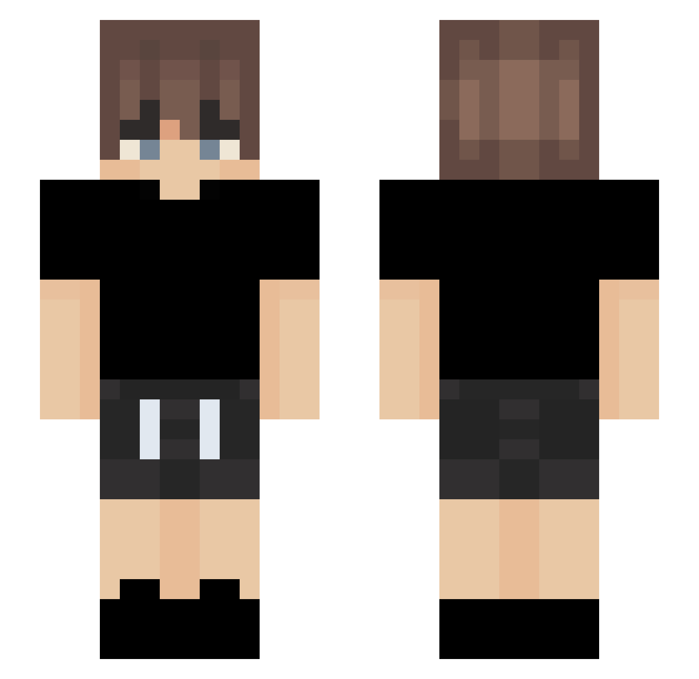 Quaxz_ Minecraft skin, front and back view