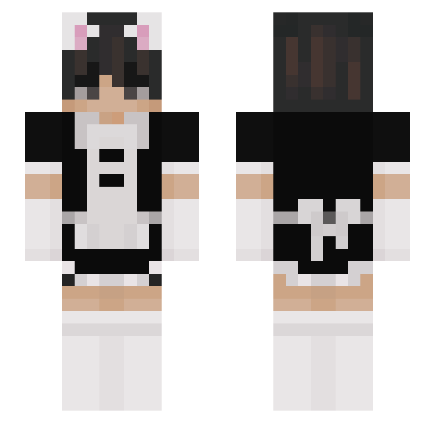 Dangerrabbit17 Minecraft skin, front and back view