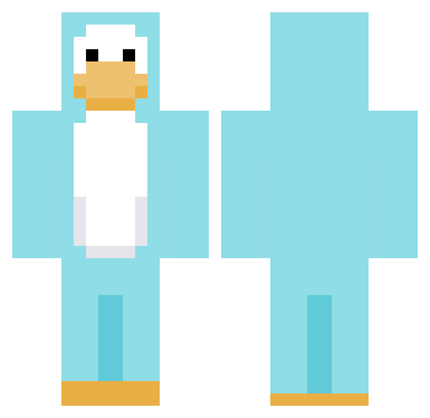 ST0NE1SLAND Minecraft skin, front and back view