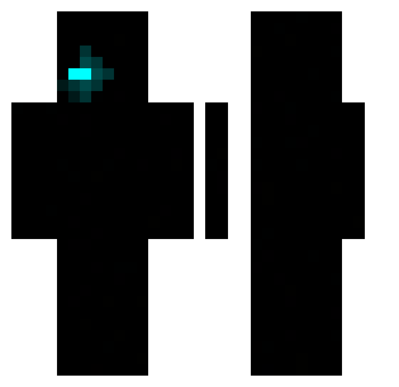 Fyrtuos Minecraft skin, front and back view