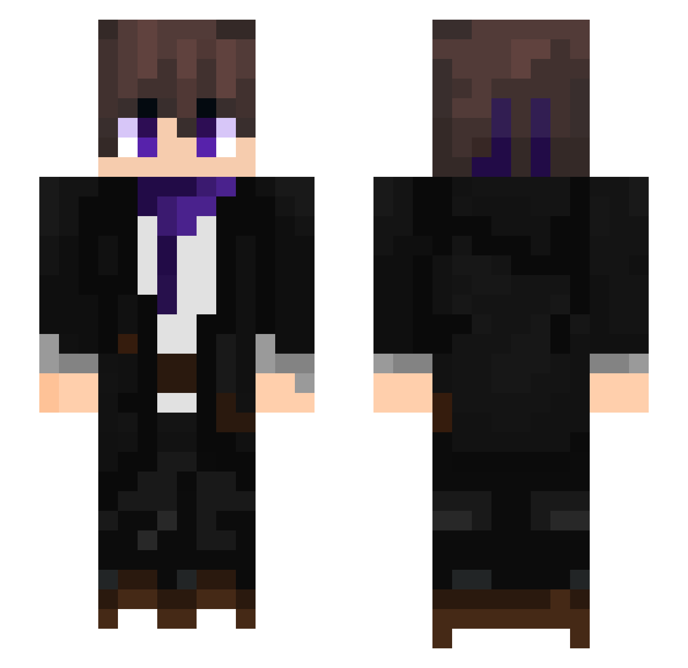 yakimin Minecraft skin, front and back view