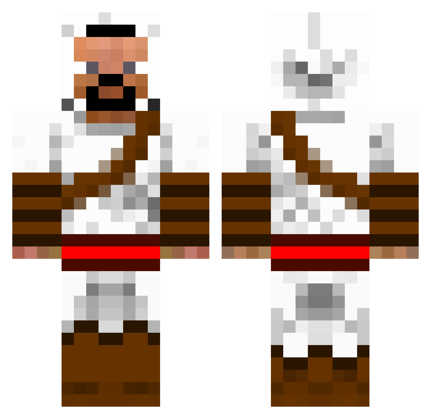 Julolebulos Minecraft skin, front and back view