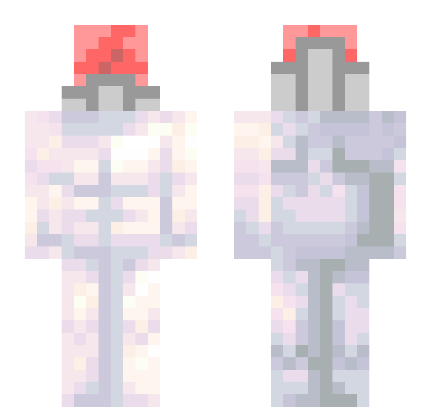 NeuronWing Minecraft skin, front and back view