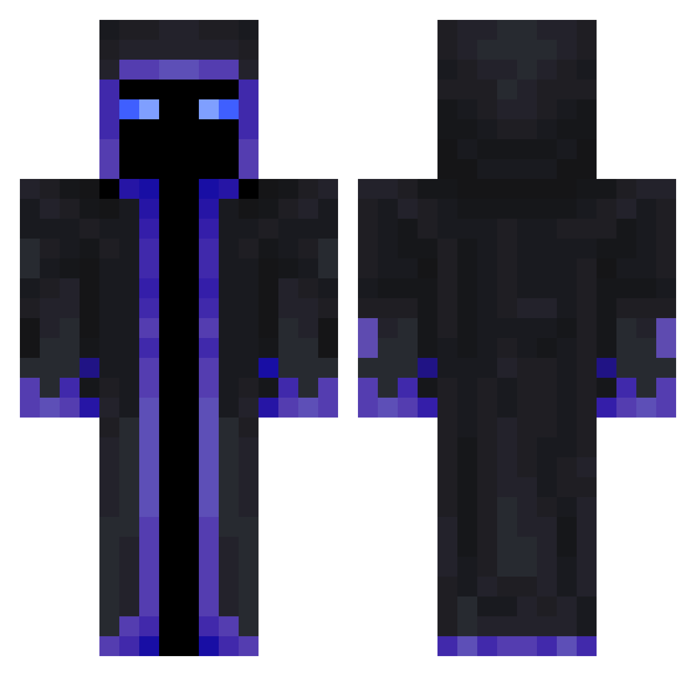 KurtMorn Minecraft skin, front and back view