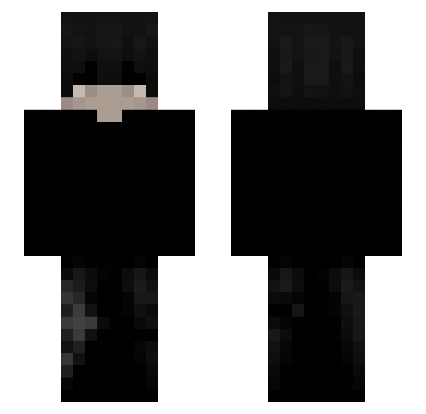 idk801 Minecraft skin, front and back view