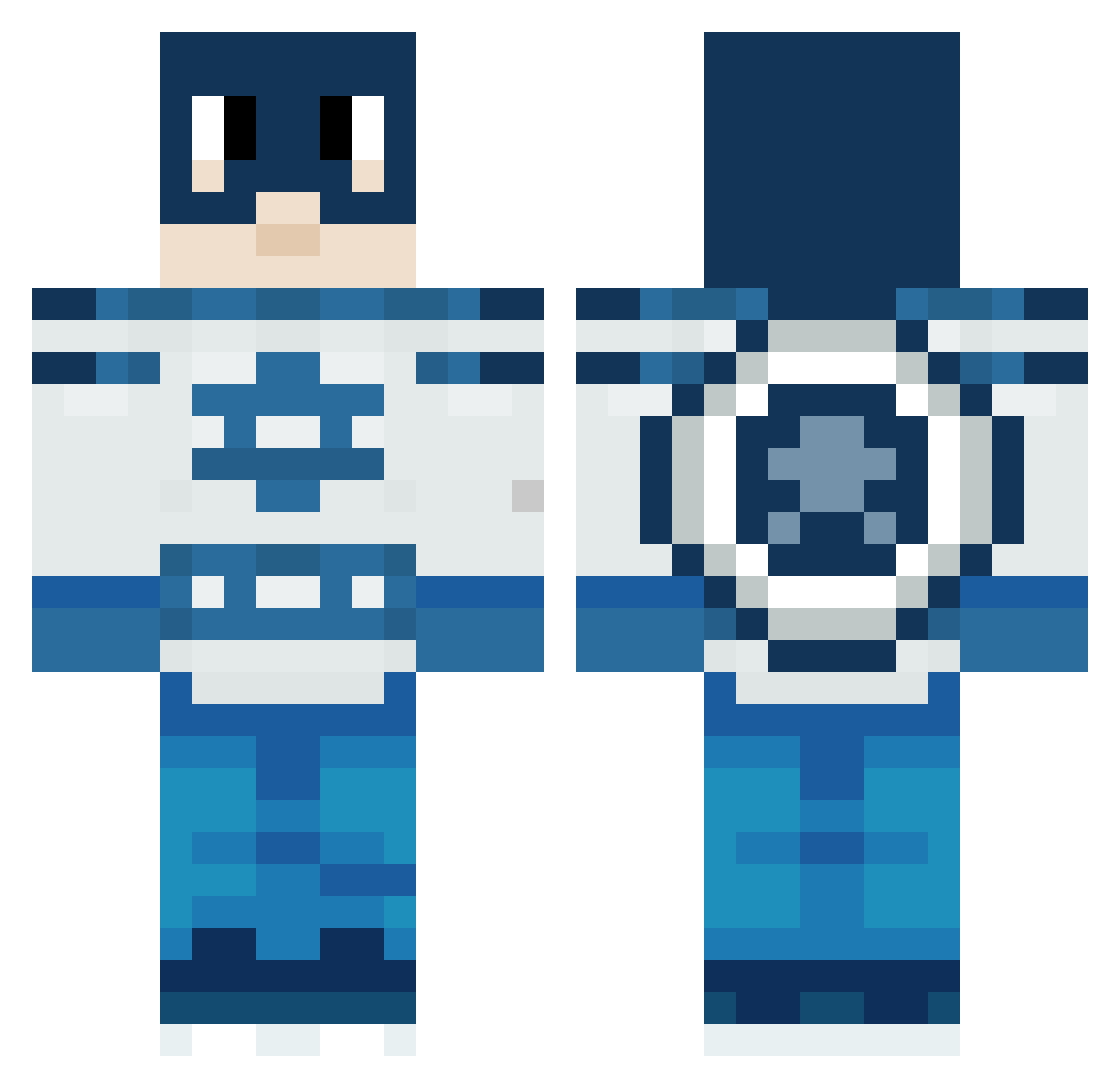 JustN0tPotato Minecraft skin, front and back view