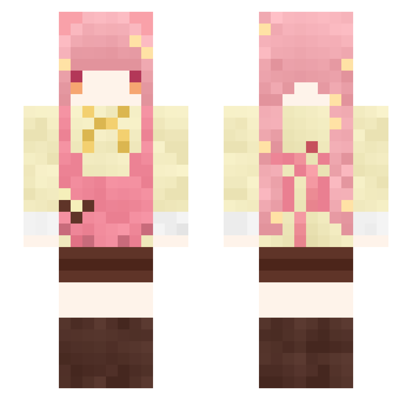 tyuas8787 Minecraft skin, front and back view