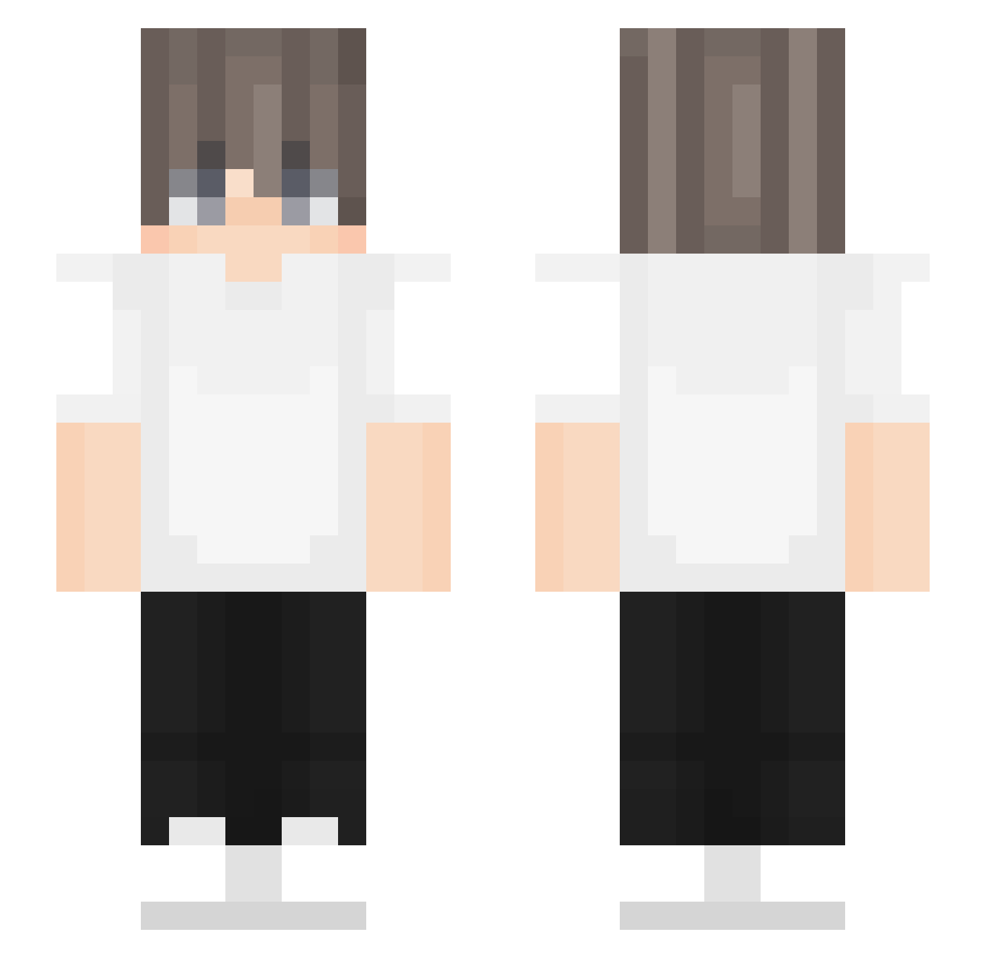 RandomFeelings Minecraft skin, front and back view