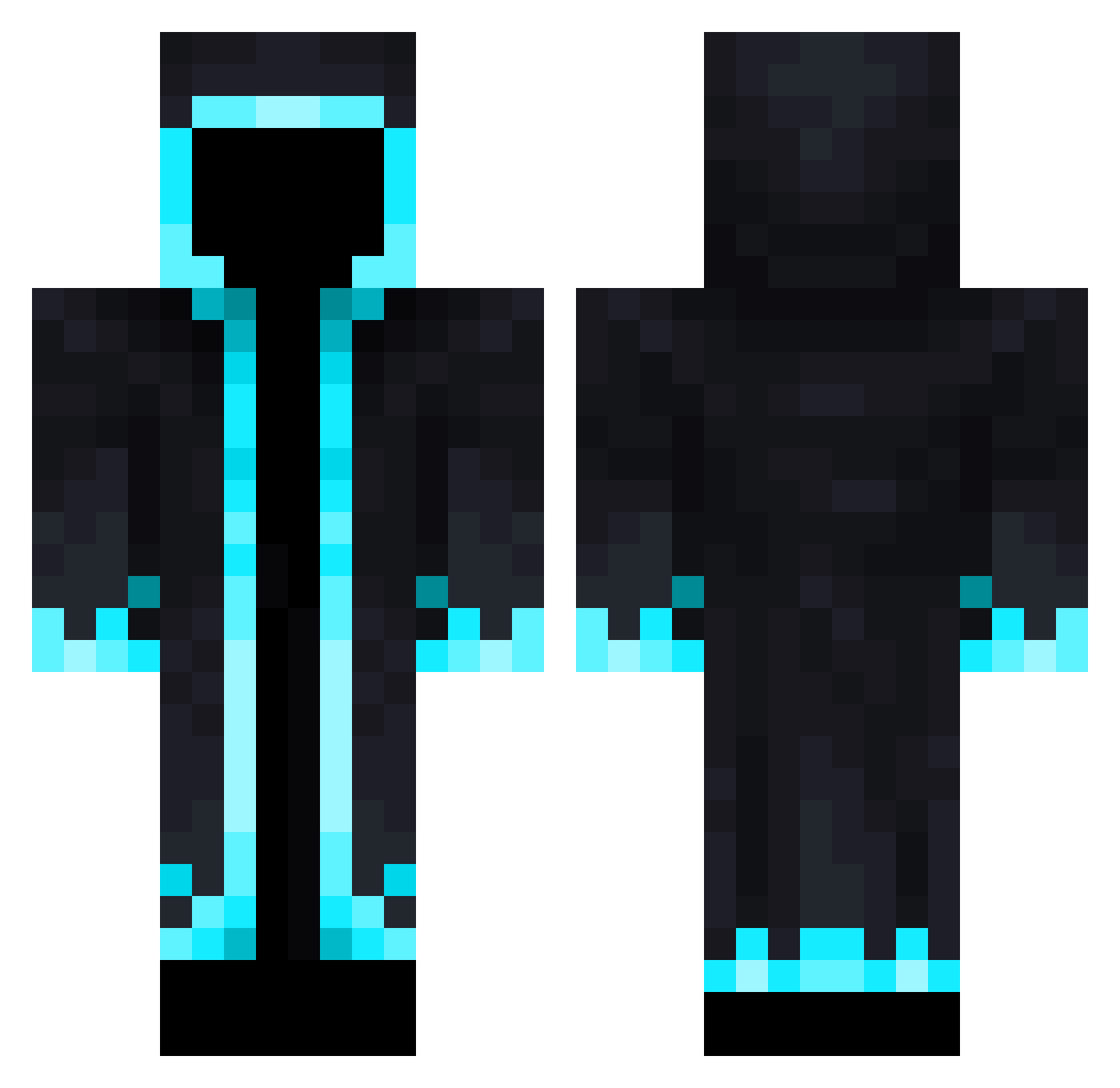 GABIKA013 Minecraft skin, front and back view