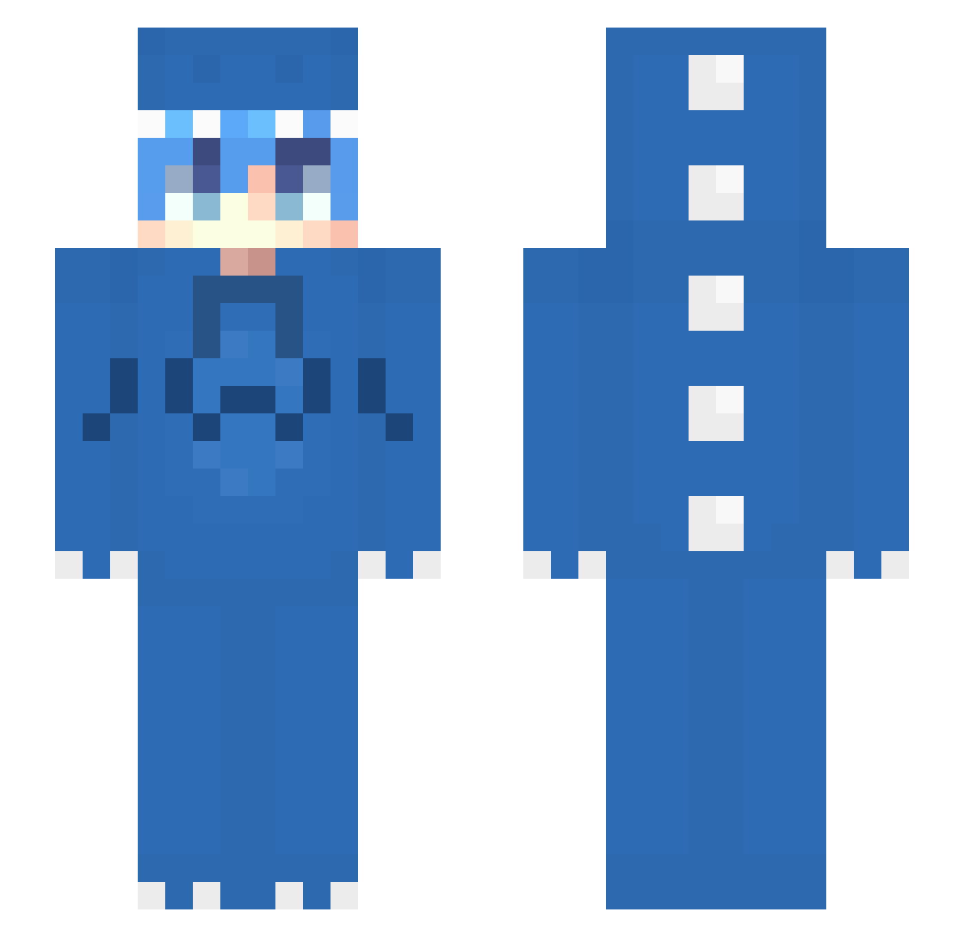 CooleKatze123 Minecraft skin, front and back view