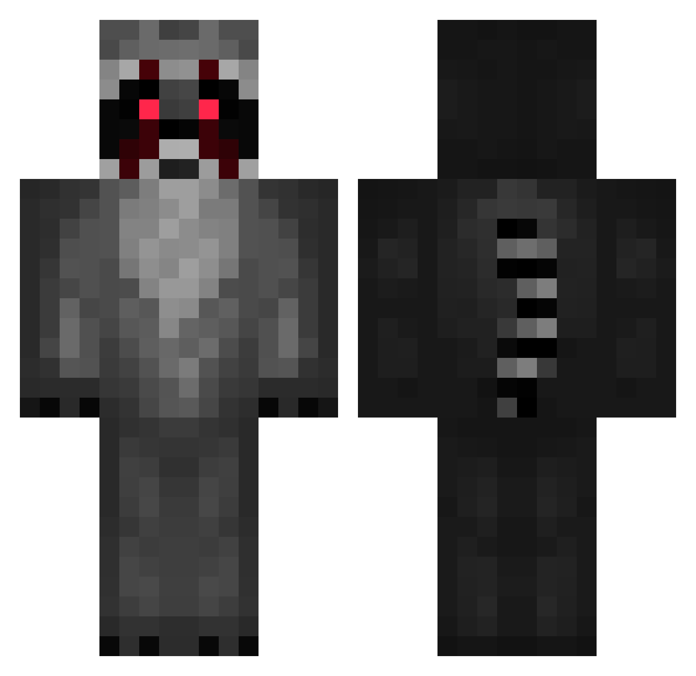 Honingdas Minecraft skin, front and back view