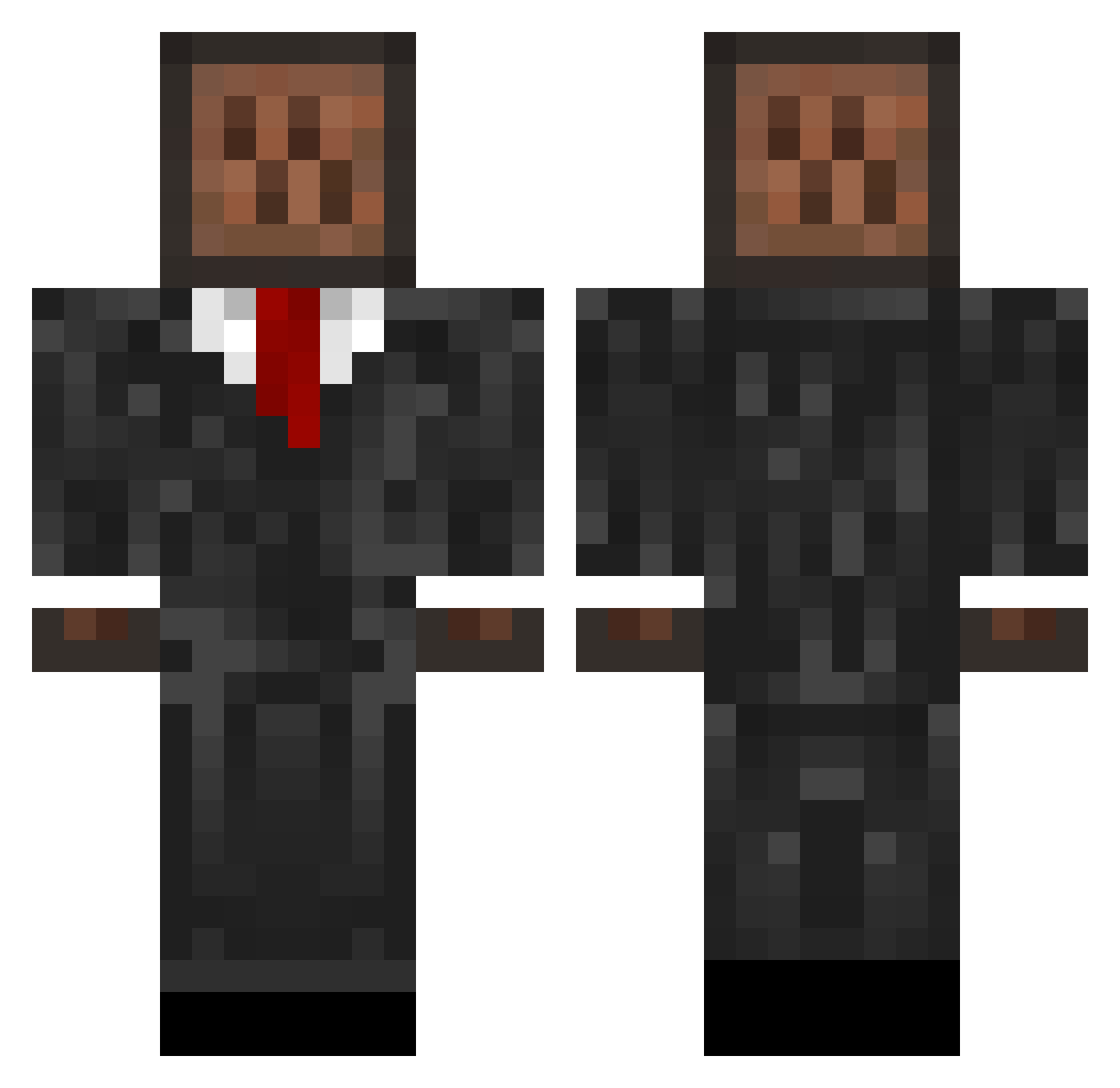 Charlie_Chittem Minecraft skin, front and back view