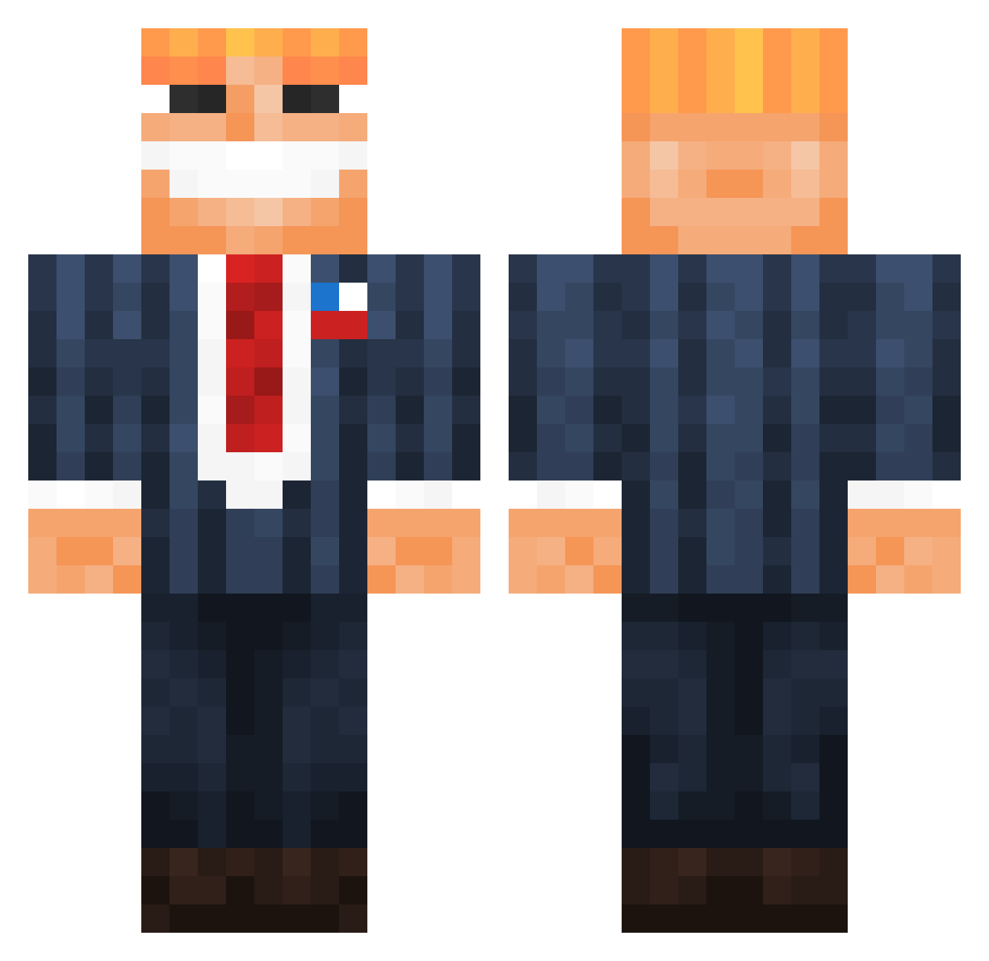 Kerem_Muka1903 Minecraft skin, front and back view