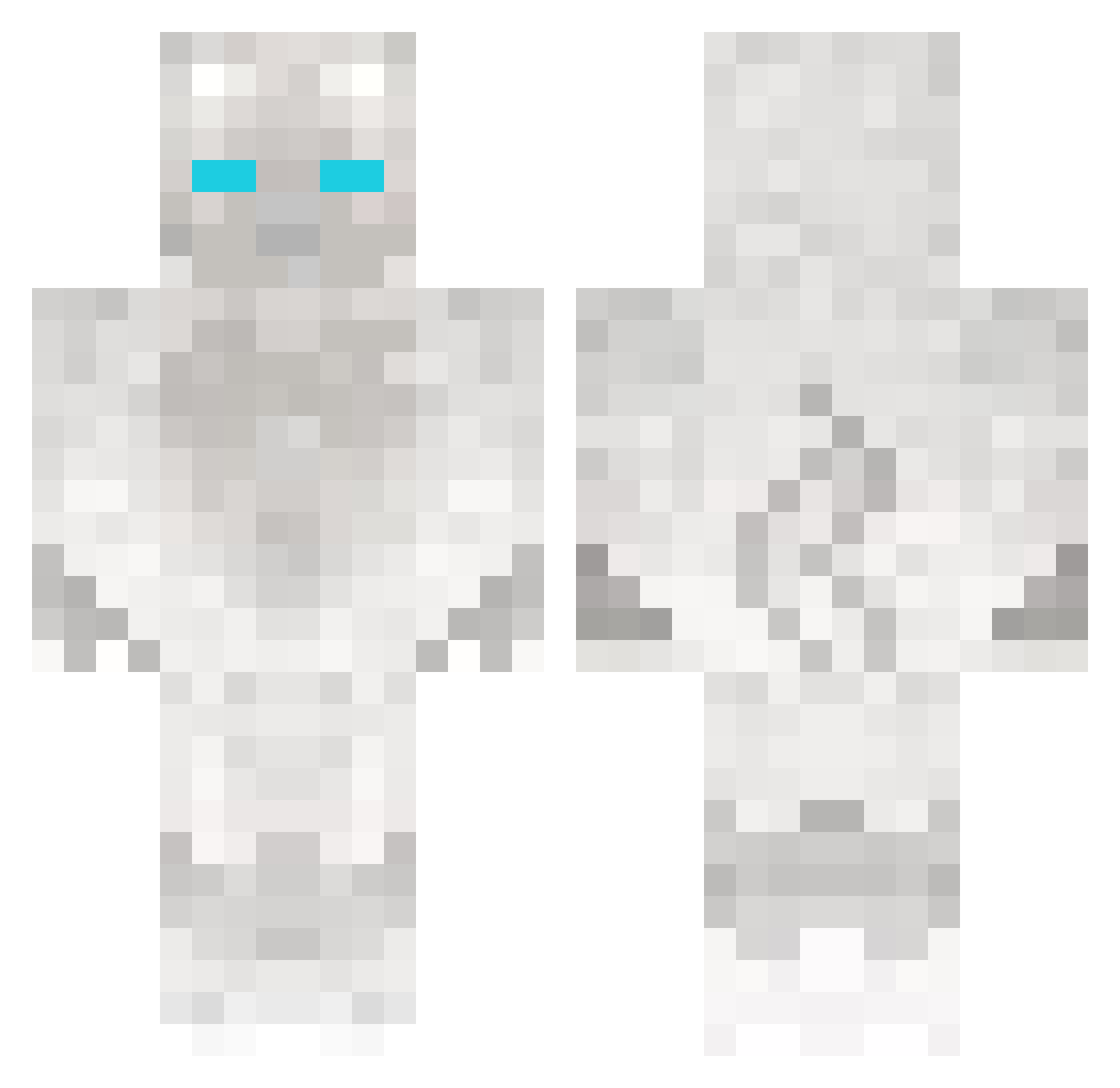 WhadzzXereca Minecraft skin, front and back view