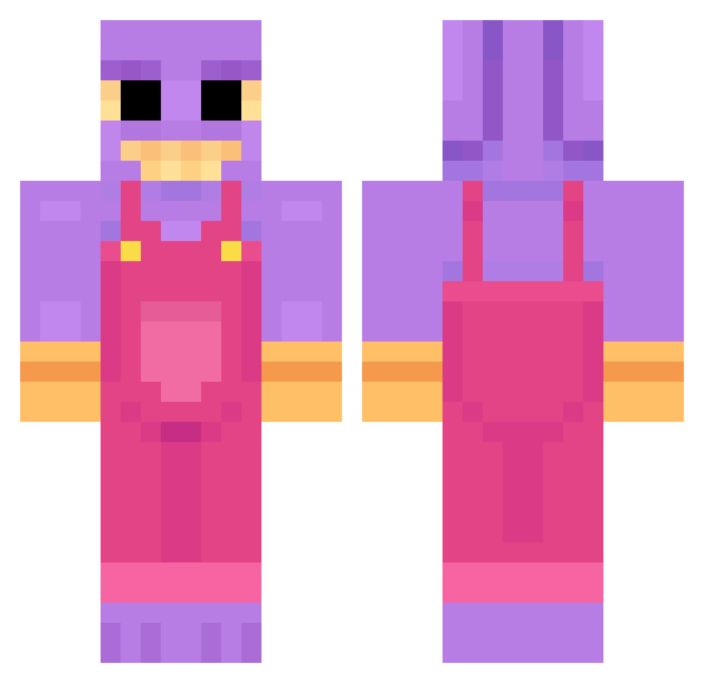 Dr4Kene Minecraft skin, front and back view
