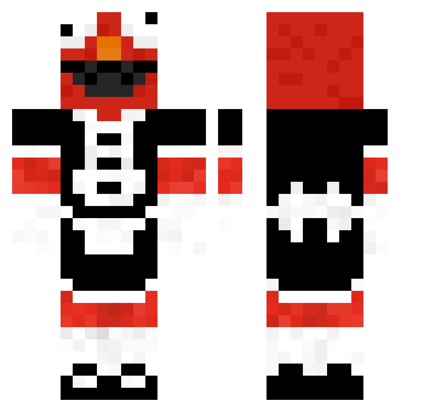 Darkkk_ Minecraft skin, front and back view