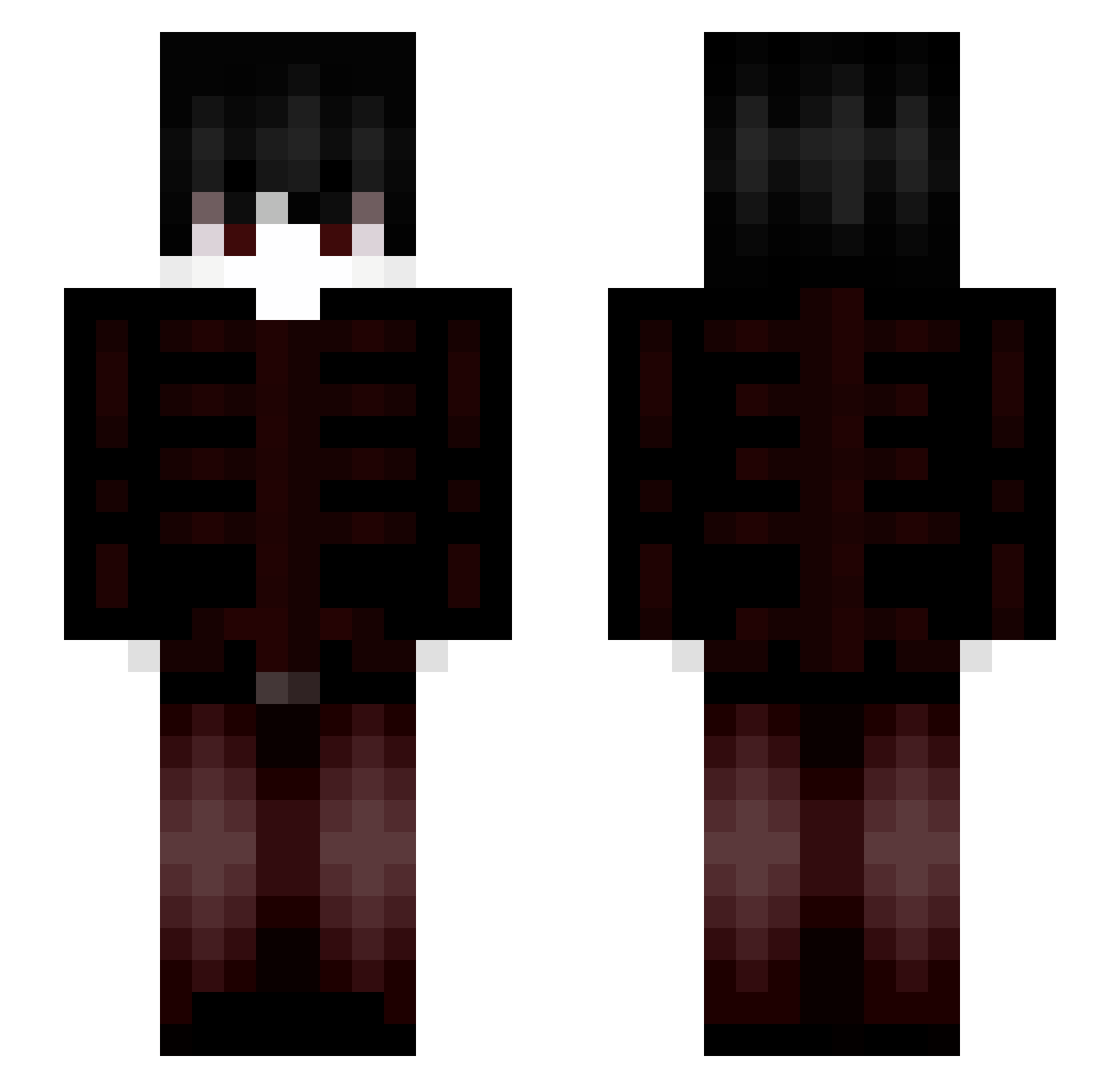 rssian Minecraft skin, front and back view