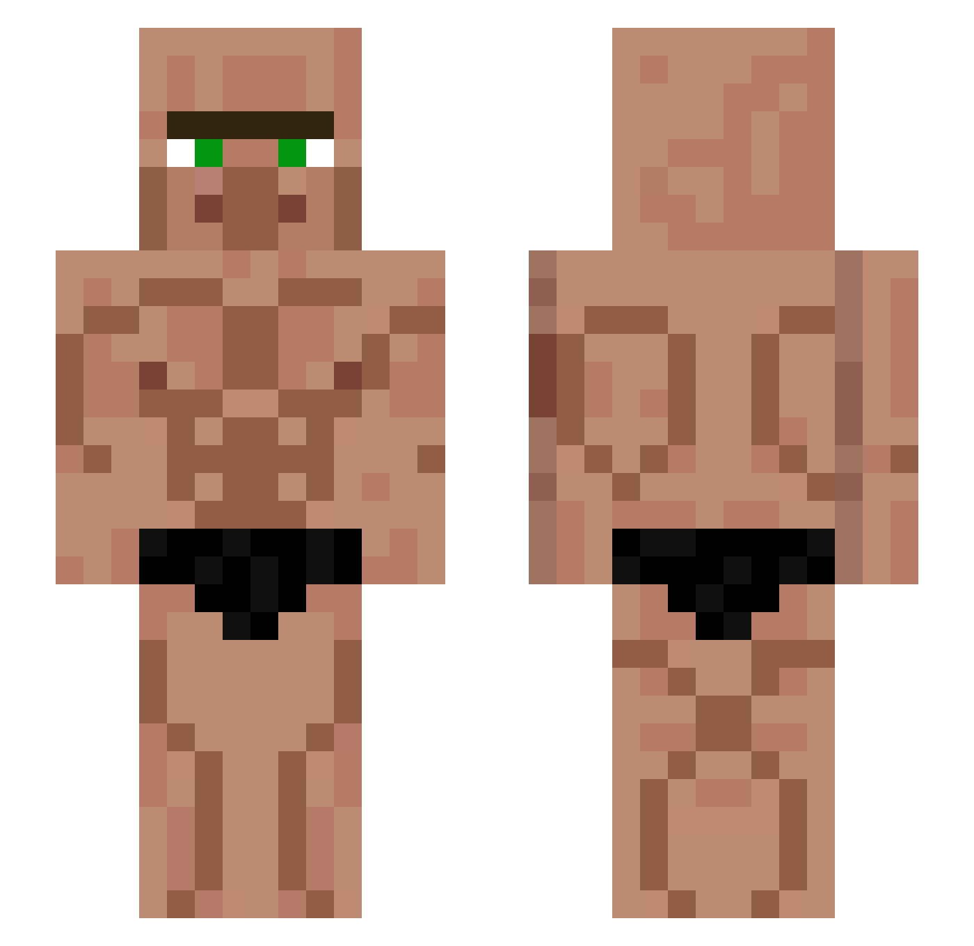 vivo1906 Minecraft skin, front and back view