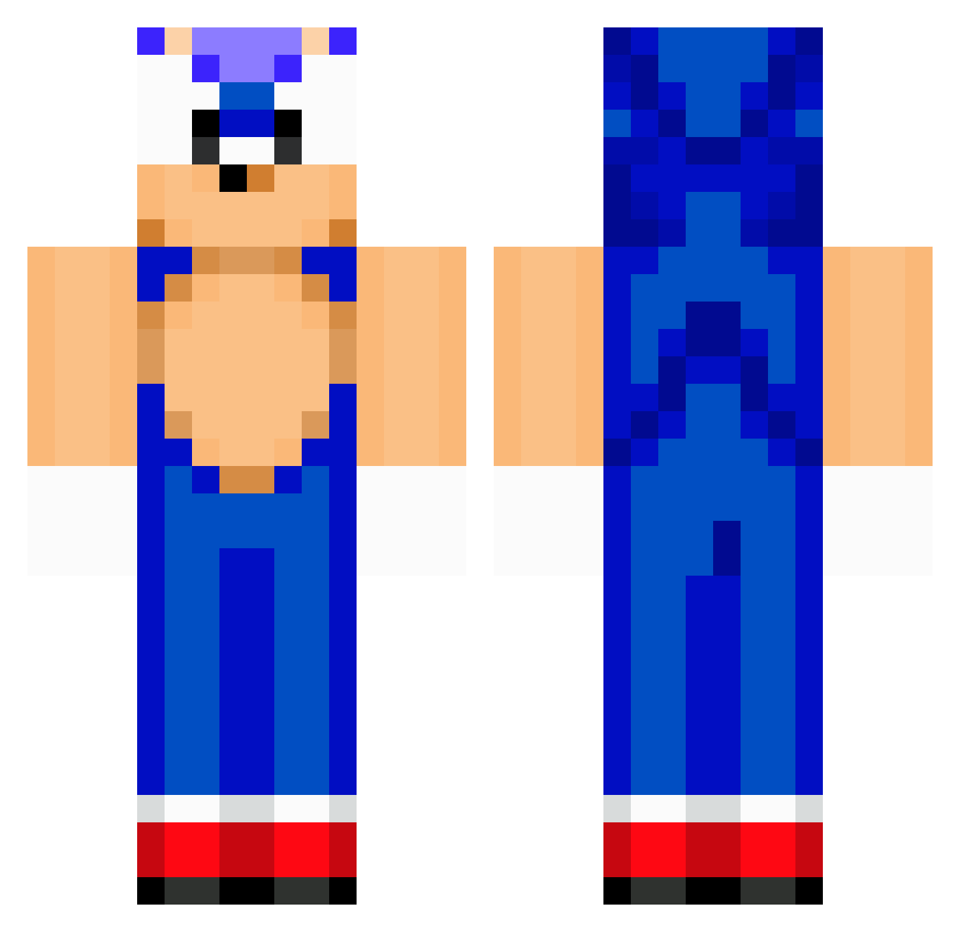 Tymon1922 Minecraft skin, front and back view