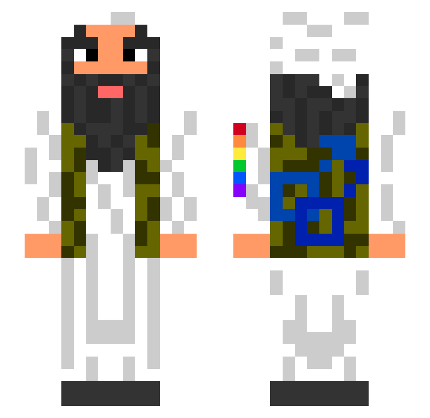 Boostd_S4 Minecraft skin, front and back view