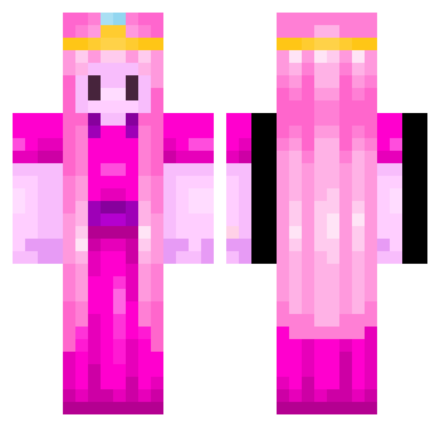 rabi27 Minecraft skin, front and back view