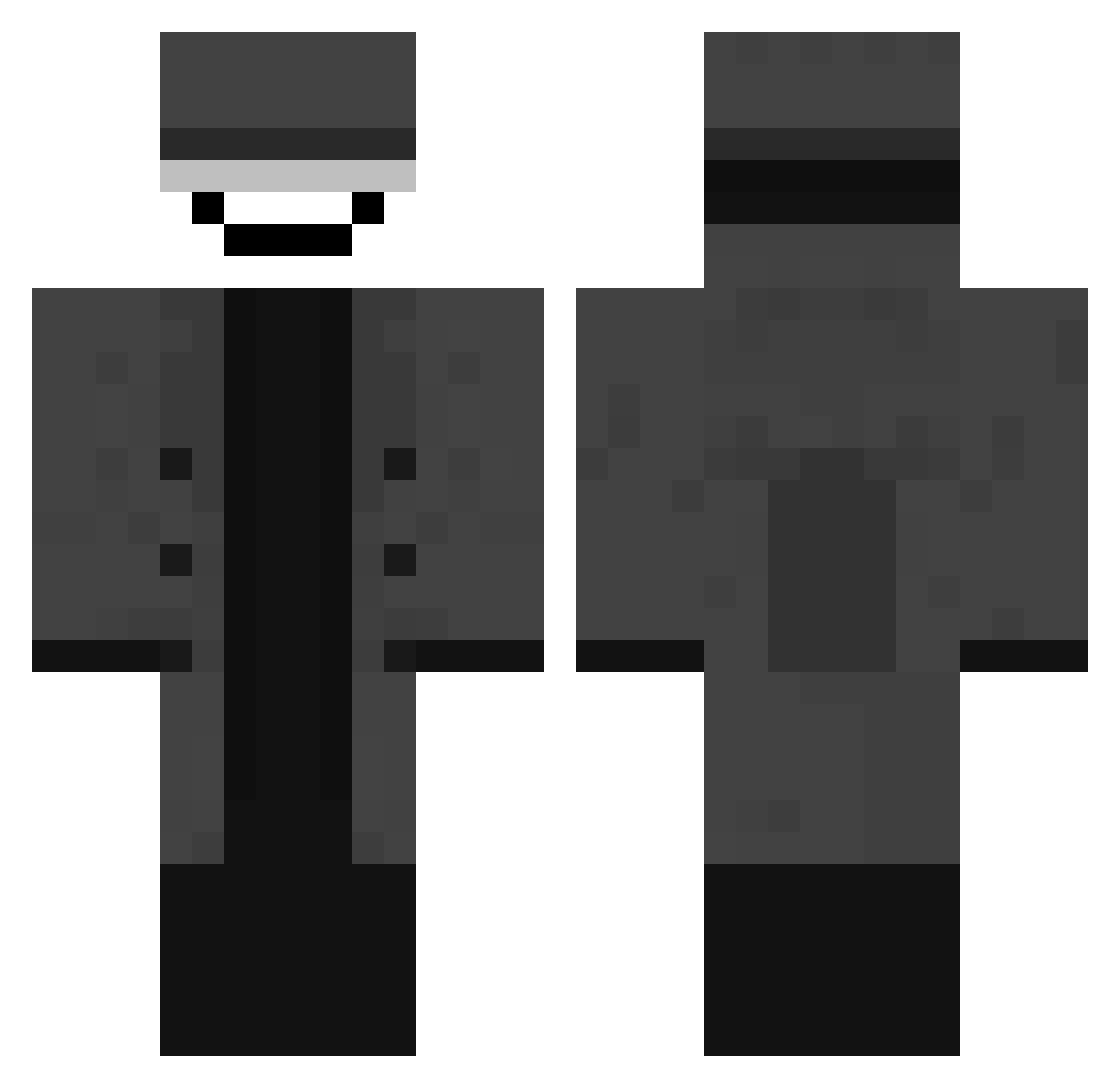 _AWei_ Minecraft skin, front and back view