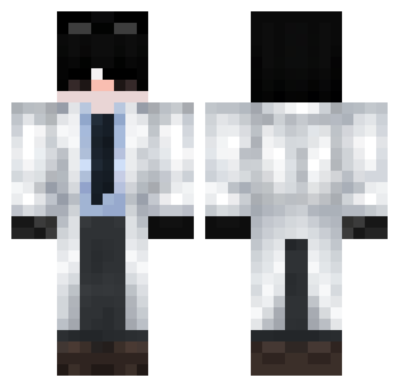 Phone4399 Minecraft skin, front and back view