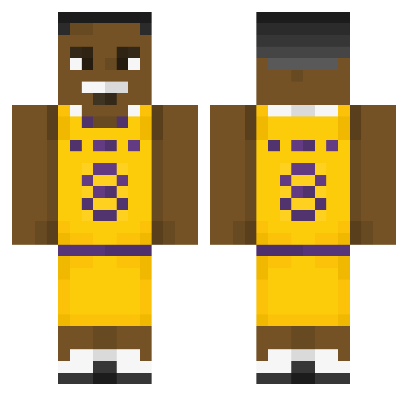 IMLAGGING15 Minecraft skin, front and back view