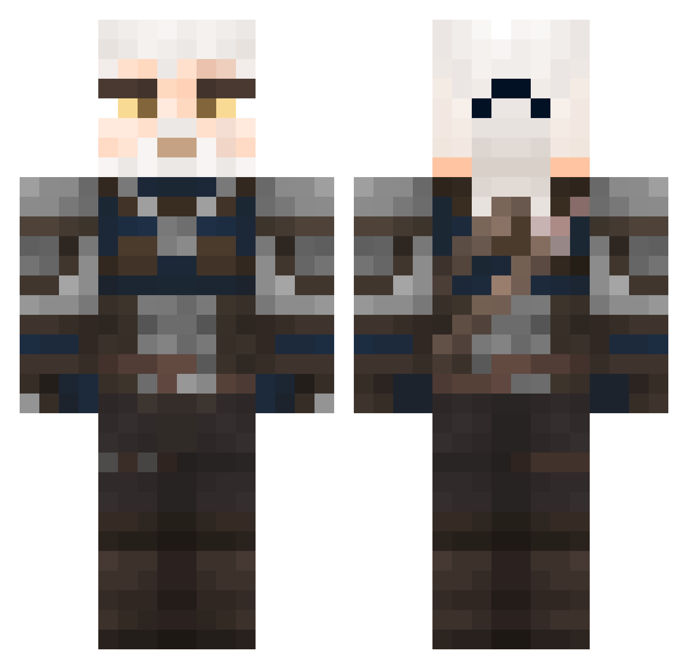 majestic_ac Minecraft skin, front and back view
