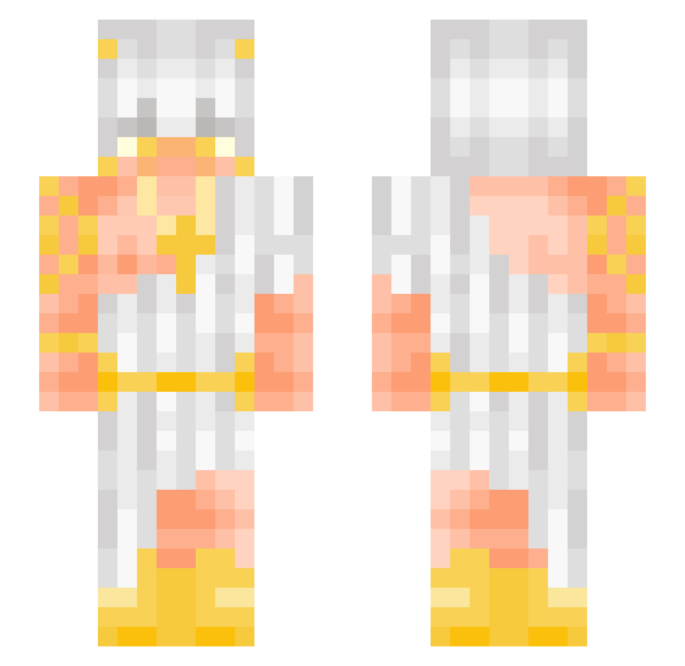 K_y_oto Minecraft skin, front and back view