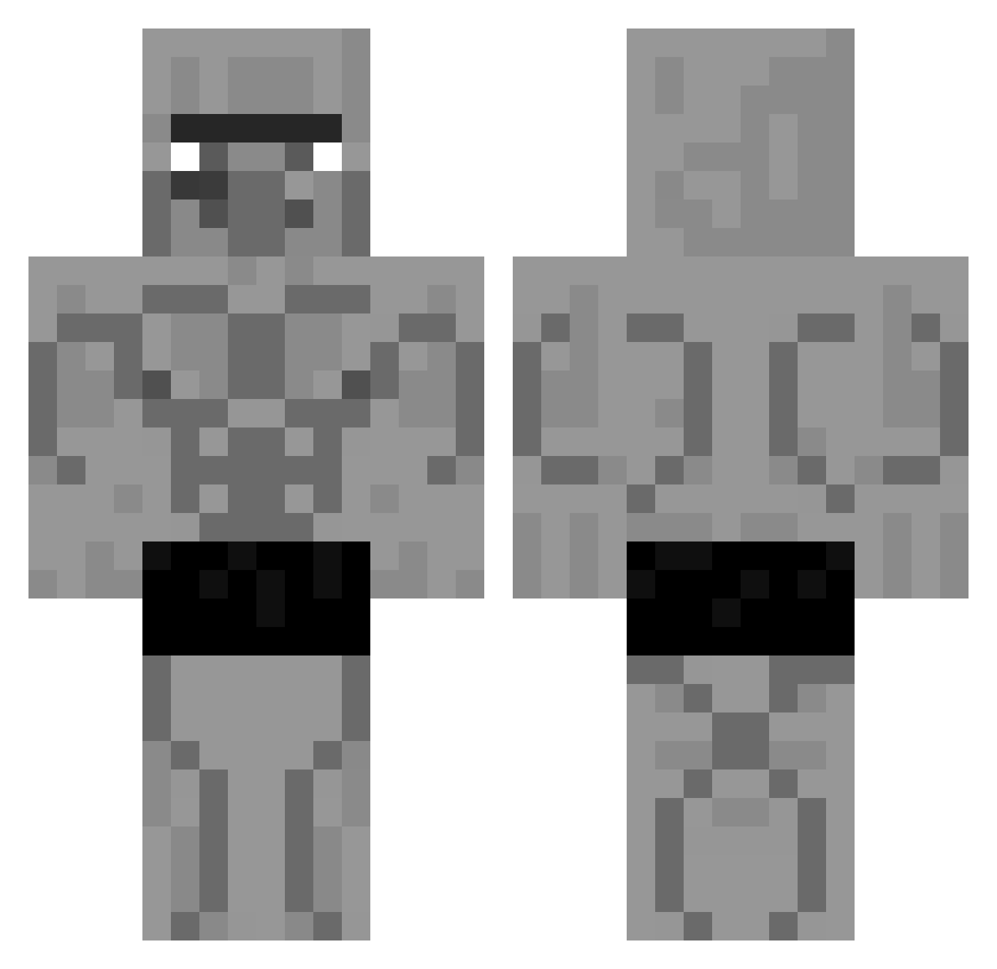 Kap1c1noBack23 Minecraft skin, front and back view
