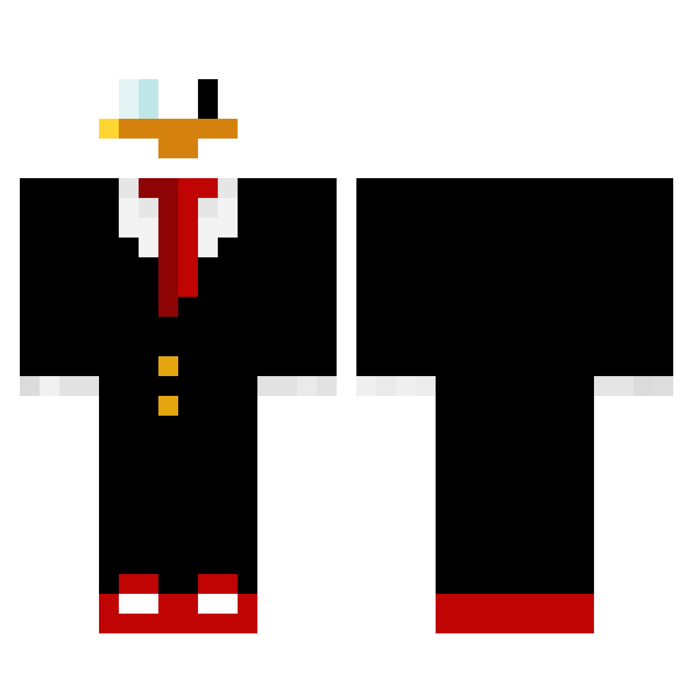 _Loosey_Goosey_ Minecraft skin, front and back view