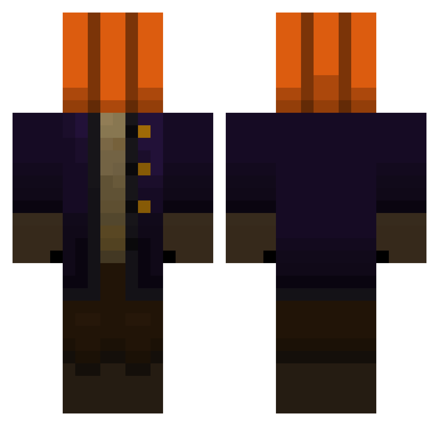 cityboy676767 Minecraft skin, front and back view