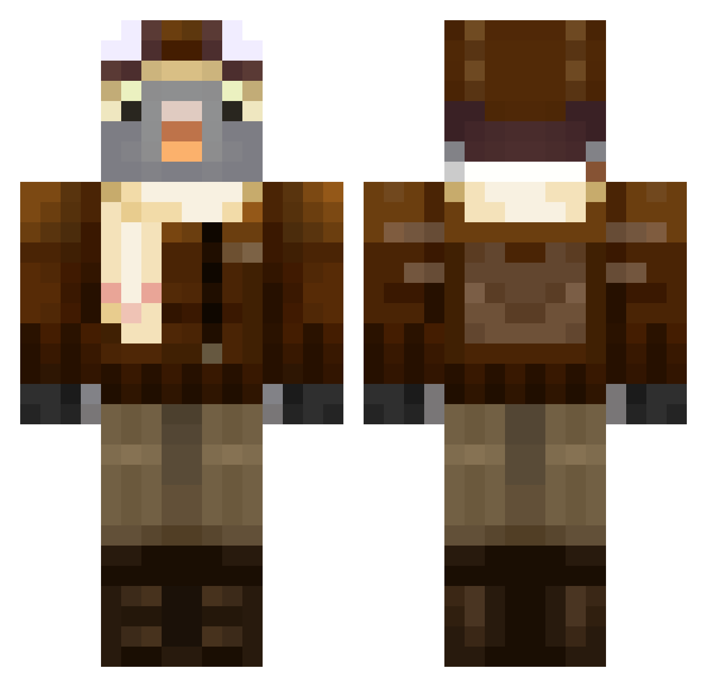 DeathStalker__ Minecraft skin, front and back view