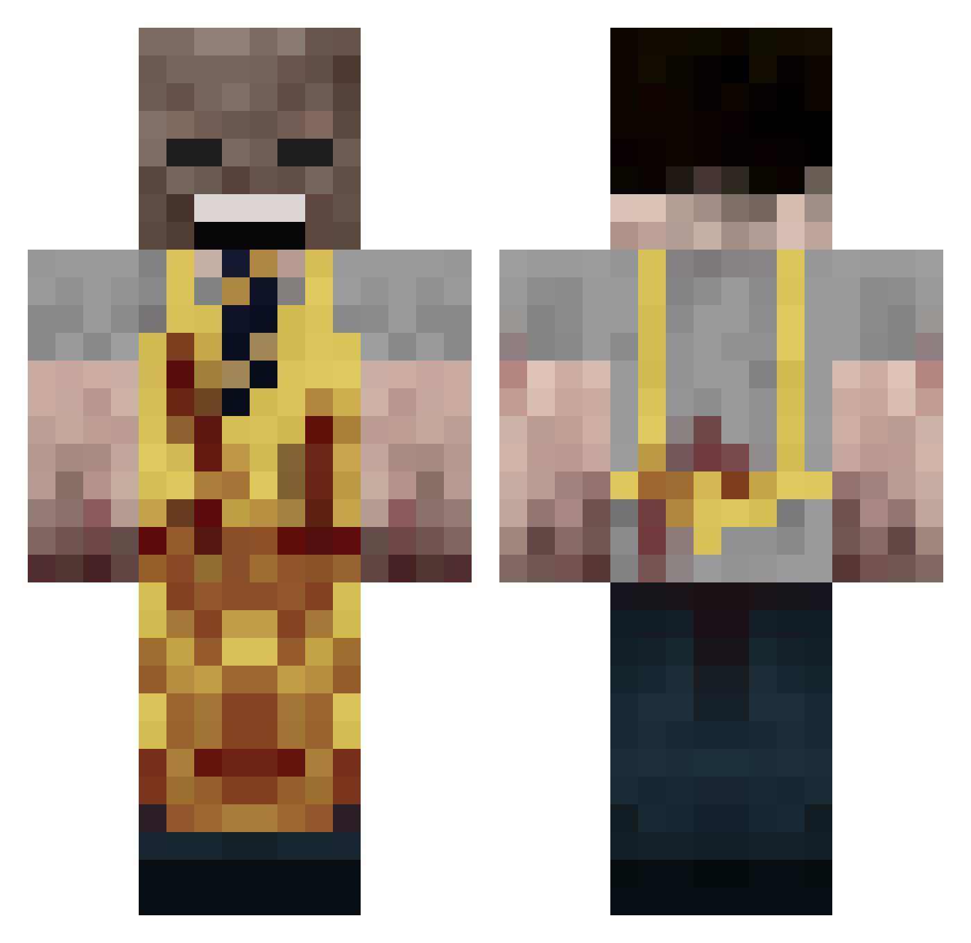TheLemonater82 Minecraft skin, front and back view