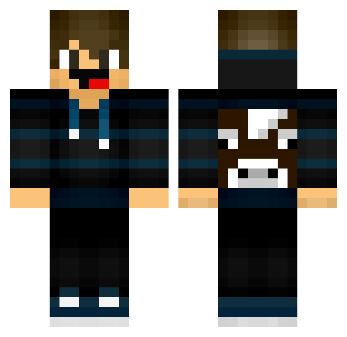 SumptuousSpy43 Minecraft skin, front and back view
