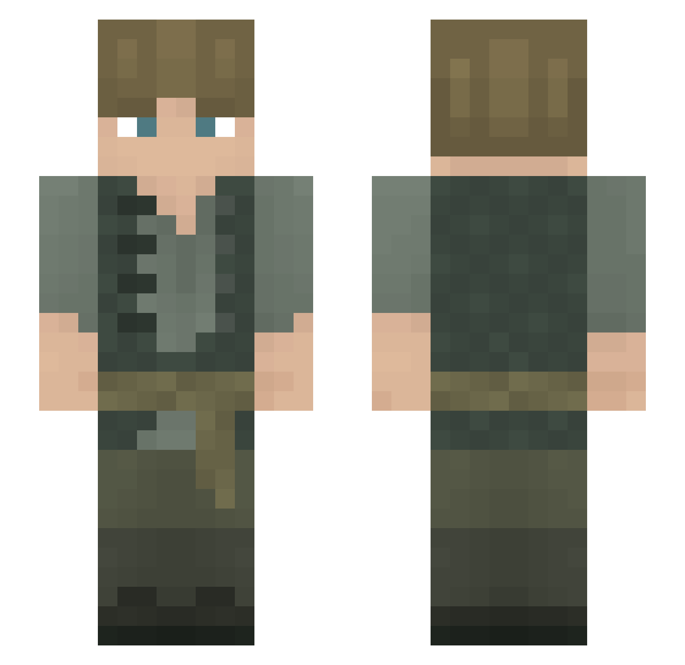 dzony21 Minecraft skin, front and back view