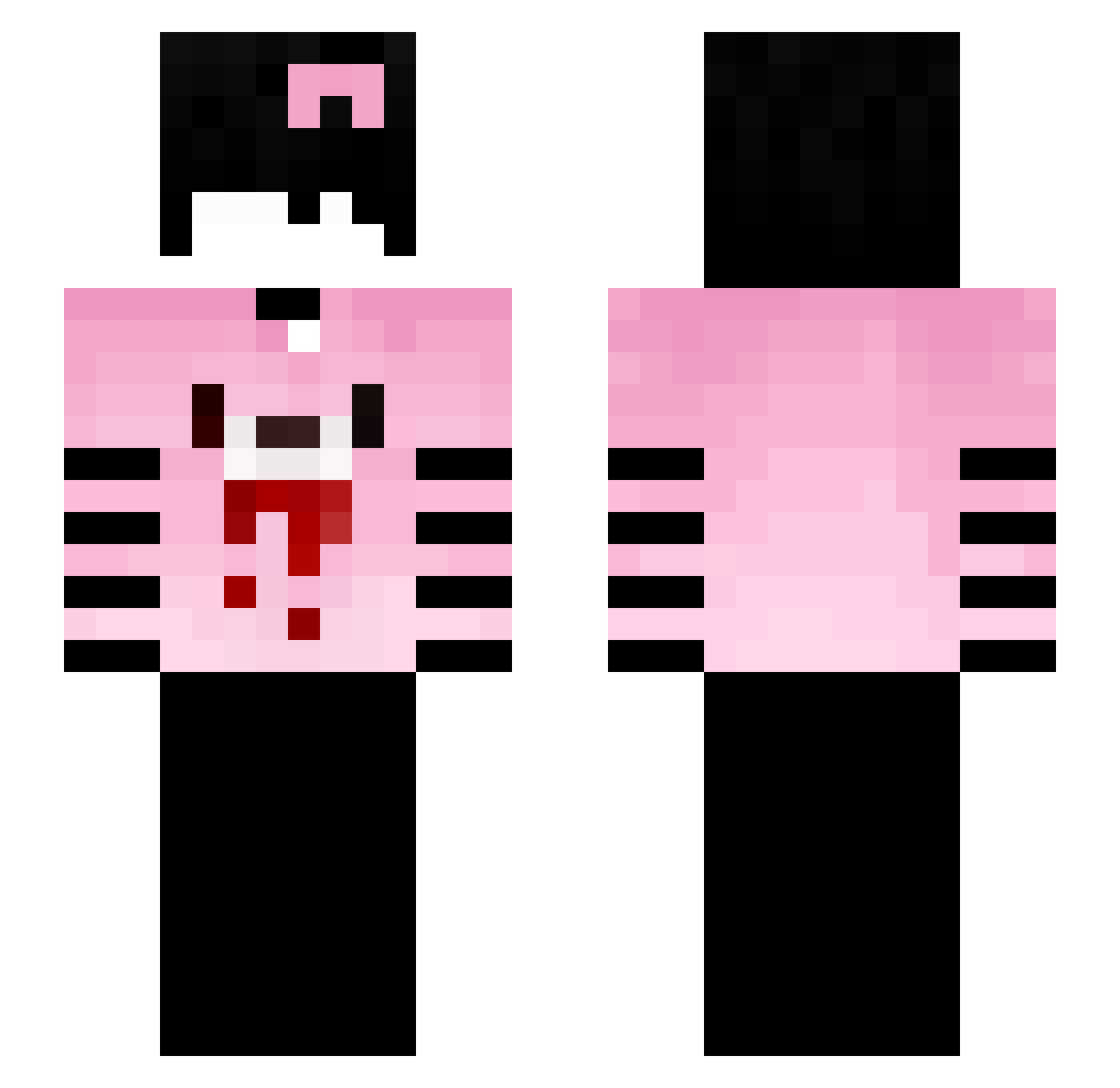 Carl_StinkyBoy Minecraft skin, front and back view